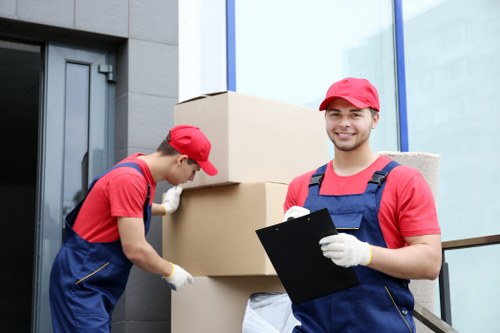 Removal company van prepared for a scheduled job