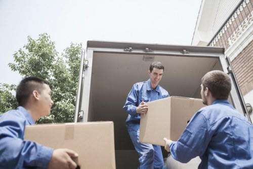 Local man and van moving items in Twickenham residential street