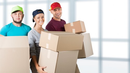 Household furniture being carefully loaded for a Twickenham move
