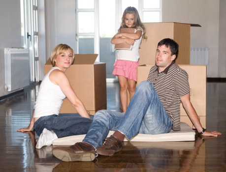 Business furniture and IT items prepared for office relocation